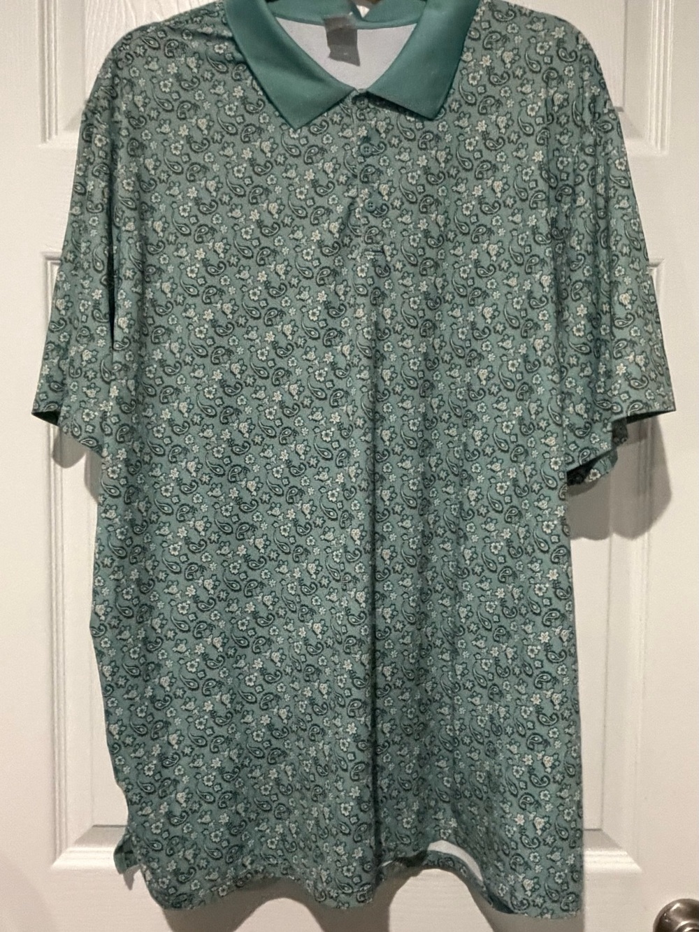 all in motion Teal Floral-Print Polo